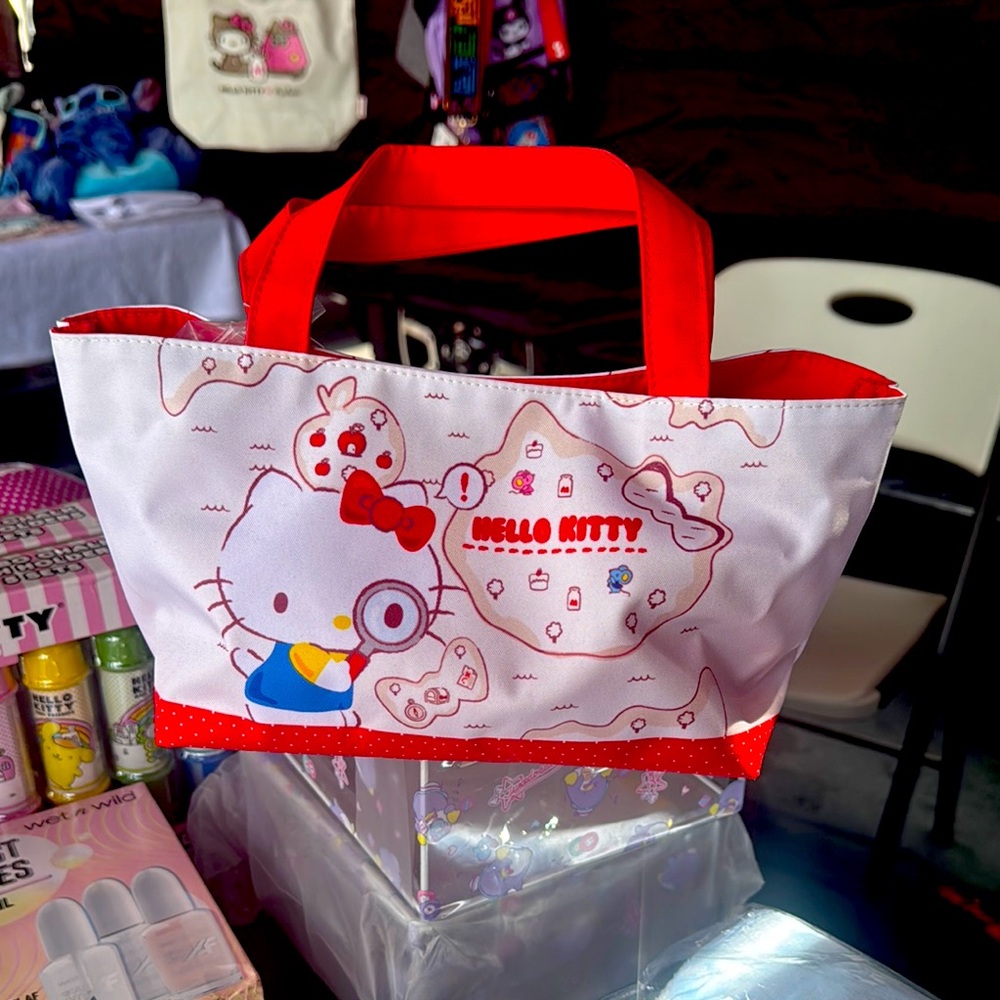 Hello Kitty Red and White Tote Bag